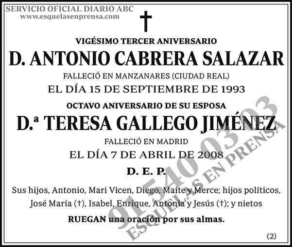 Antonio Cabrera Salazar